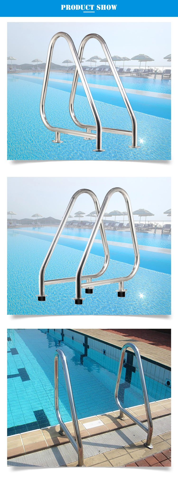 Factory Wholesale Swimming Pool Stainless Steel Handrail