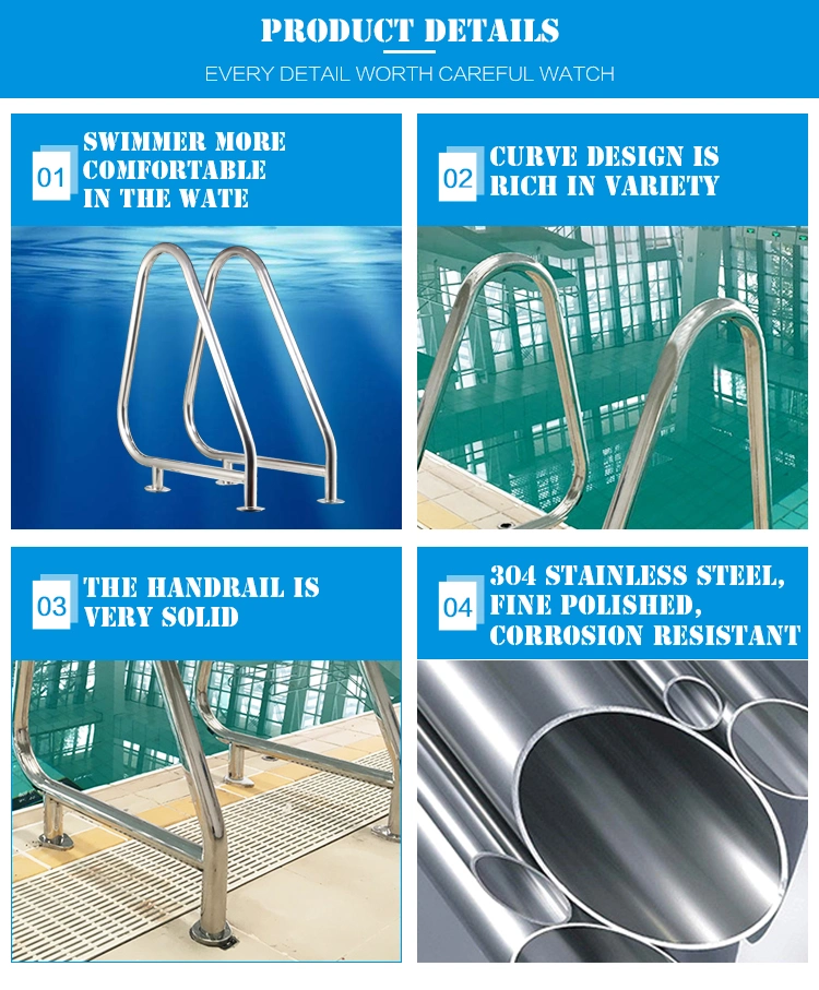 Factory Wholesale Swimming Pool Stainless Steel Handrail