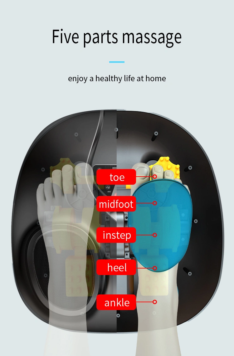 Commercial Rolling 4D Full Coverage Electronic Foot SPA Massager Pain Relief Adjustable Intensity Foot Massage Device