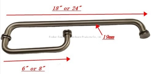 24&quot; Tubular Pull Handle Towel Bar Combo with Washers