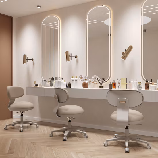 Adjustable Hydraulic Salon Rolling Stool for SPA Massage