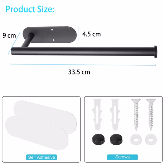 Stainless Steel Bathroom/Hardware/Bath/Accessories Self Adhesive Towel Bar