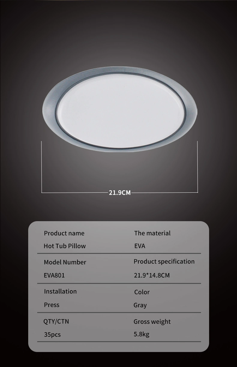 2022 New Hot Tub Relaxing Head Neck SPA Bath Pillow Non-Slip SPA Components EVA Pillow (EVA801)